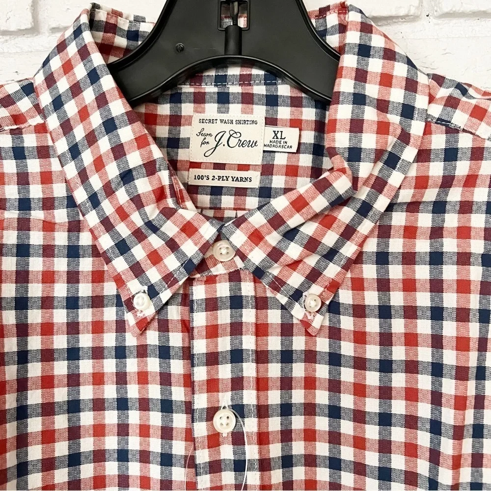 J.Crew Men’s Secret Wash cotton‎ poplin shirt